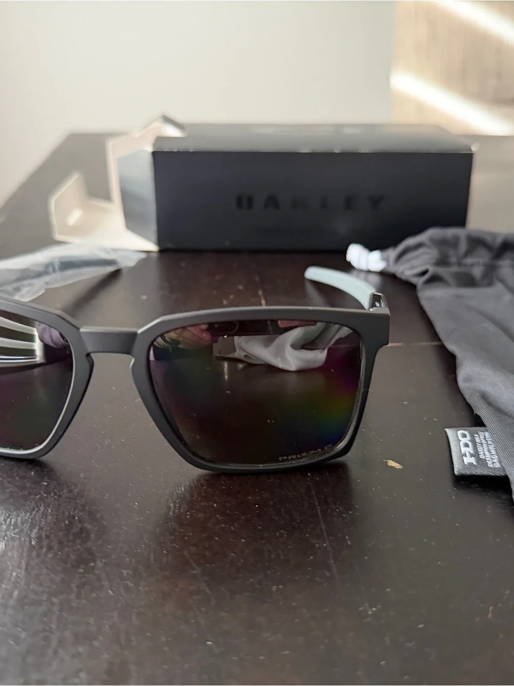 Oakley Exchange Sun PRIZM Polarized Sunglasses - Black Frame, Gray Lenses